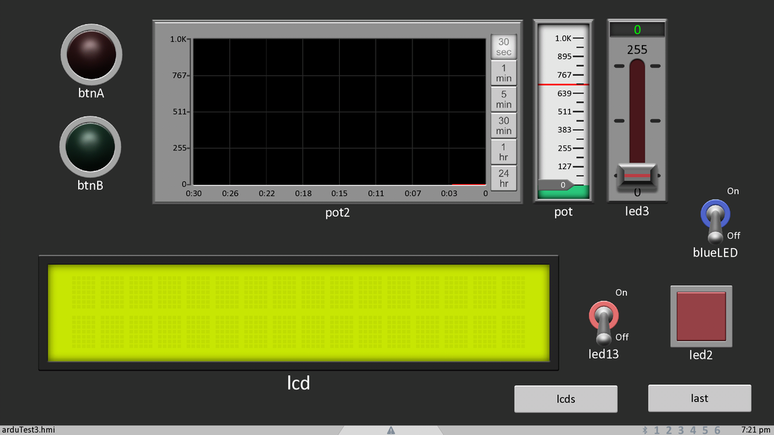 HMI Control Panel screenshot